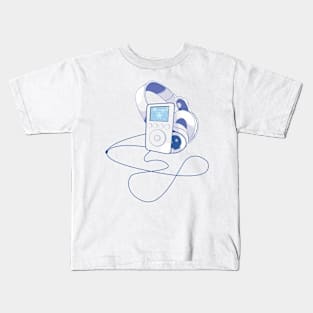 Music collector (blue) Kids T-Shirt